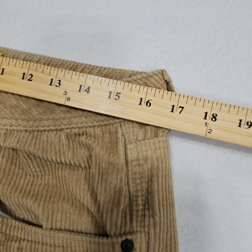 Empyre Relaxed Fit Corduroy Pants Mens 32 Tan Skater Streetwear Baggy Straight
